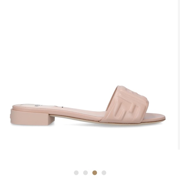 Fendi debossed-logo slide sandals- size- 39 sold out everywhere - Picture 2 of 14